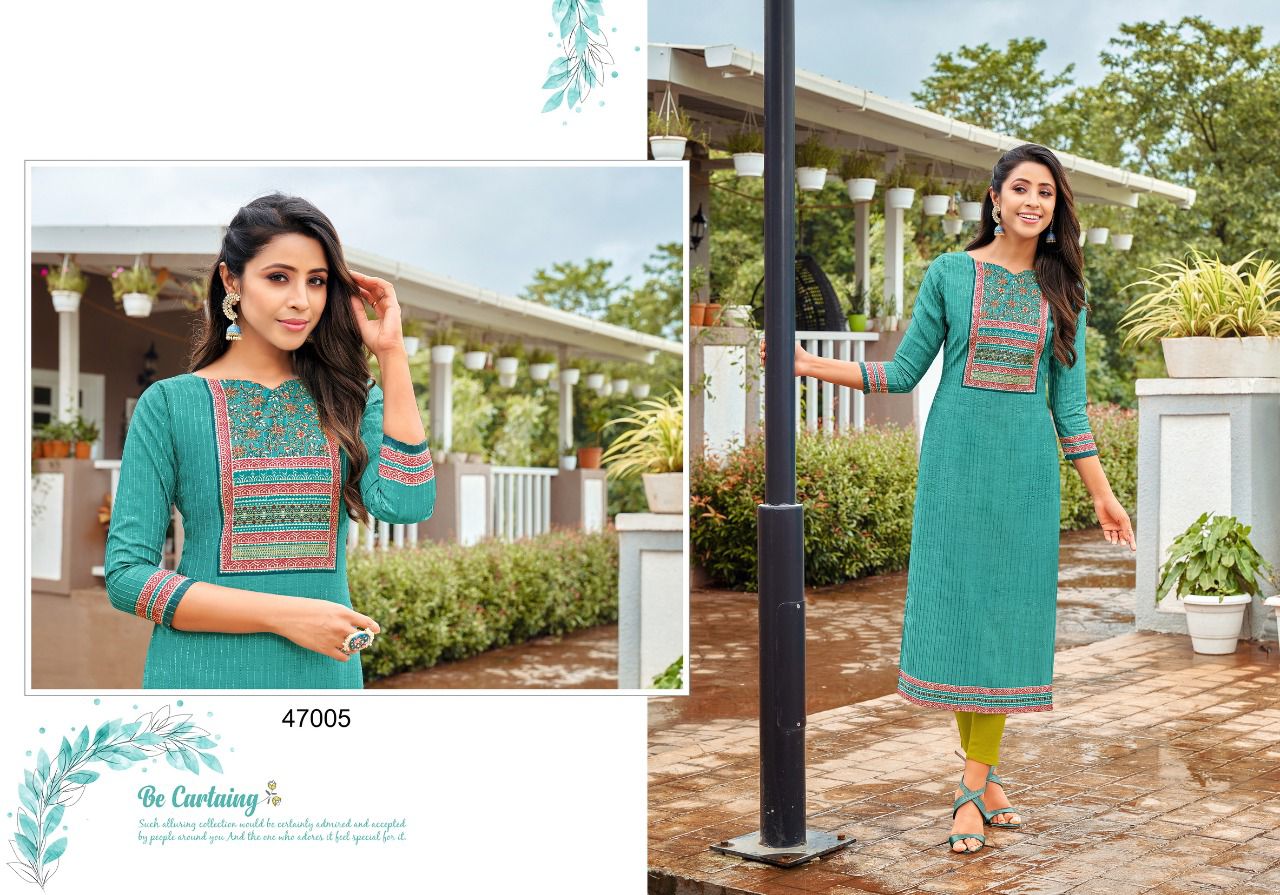 Kapil Trendz Kissmiss Ethnic Wear Wholesale Kurti Collection